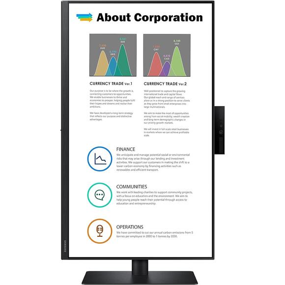 NWT Samsung 24" IPS Monitor w/ Webcam, Speakers, 75Hz, FreeSync, HDMI - Picture 8 of 11